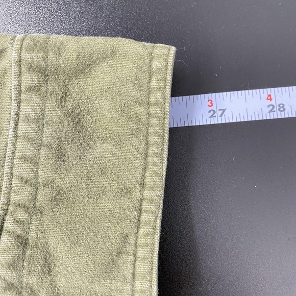 Woolrich Shirt Mens XL Green Deer Print Flannel Button Front Outdoor Hunting - Picture 10 of 12